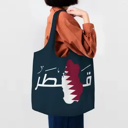 Shopping Bags Recycling Qatar In Arabic Pin Bag Women Shoulder Canvas Tote Portable Grocery Shopper Pography Handbags