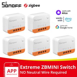 1/3/5PCS Itead SONOFF ZBMINI-L2 Zigbee DIY Smart Switch Module No Neutral Wire Required 2 Way Control For Smart Home Automation