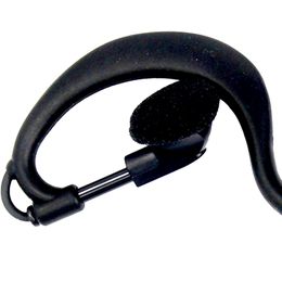 1pc Listen Only Earpiece For Motorola Radio 1 Pin 3.5mm G Shape Headset For Walkie Talkie Two- Way Radio Ear Hook Earphone