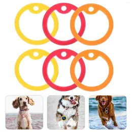 Dog Collars 12 Pcs Tag Muffler Ring ID Mute Hoop Pet Supply Name Accessory Silica Gel