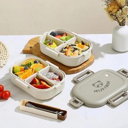 Dinnerware Reusable Lunch Box Leak-proof Container Capacity Bpa Free With Divided Compartments For Microwave