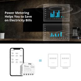 SONOFF DUAL R3 MINI Switch DUALR3 Lite Dual Relay Module Wifi DIY 2 Way 2Gang Motor Mode Power Meter Support Alexa Google Alice