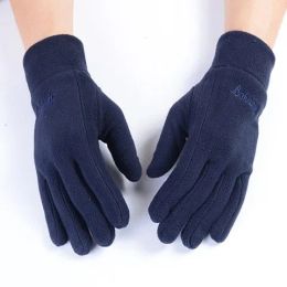 Winter Men Women Fleece Gloves Windproof Thicken Warm Gloves Outdoor Sports Motorcycle Cycling Warmer Thermal Plush Ski Mittens