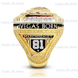 Band Rings Creative New 2023 North America hockey Championship ring Set souvenir Gift for Friends Ring Gift Fan souvenir ring T240330