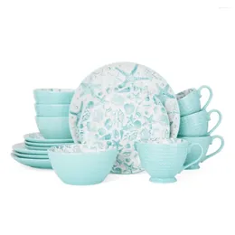 Plates 16-Piece Dinnerware Set Sashimi Plate Ceramic Dishes To Eat Tableware Dish Restaurant Dinner Sets Bar