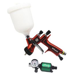 1.3MM LVLP Spray Gun with Air Spray Gun Regulator and Air Filter Air Tools for Car Paint Airbrush Air Paint Spray Gun