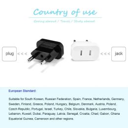1pcs 220V Power Plug Adapter US To EU Euro Europe Plug Power Plug Converter Travel Adapter US to EU Adapter Electrical Socket