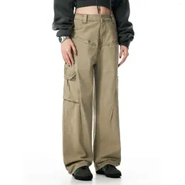 Women's Pants Women Vintage Cargo High Waist Loose Baggy Streetwear Techwear Korean Harajuku Parachute Wide Leg Casual Trousers