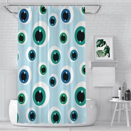 Shower Curtains Eyeballs Bathroom Alien ET Space Waterproof Partition Curtain Designed Home Decor Accessories