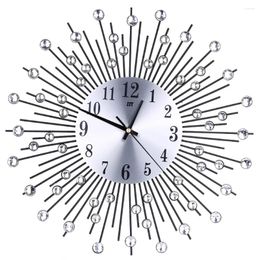 Wall Clocks 3 D Gifts For Housewarming Modern Walls Wrought Iron Presents Decor Bedroom