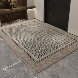 Bath Mats Entrance Door Mat Household High-end Feel Villa Non Slip Foot Foyer Dirt Resistant Carpet