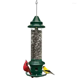 Other Bird Supplies Squirrel-proof Feeder W/Cardinal Ring And 6 Feeding Ports 5.1-pound Seed Capacity Adjustable Green