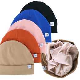 0-3T Jersey Beanie Silky Satin Lined Hat for Newborn Baby Boys Girls Bonnets Toddler Infant Turban Beanies Caps Head Wraps