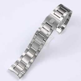 Bracelet Strap for TAG Heuer Series Solid Stainless Watch Accessories Band 22mm Steel Silver Matte texture238D