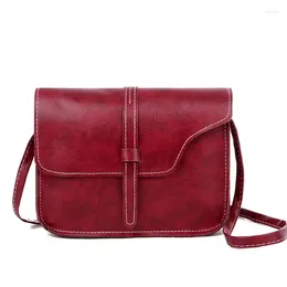 Evening Bags Women's Shoulder Bag Messenger Solid Colour And Simple Vintage Square Sling Drawstring