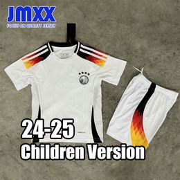 JMXX 24-25 Germany Child Soccer Jerseys Kit Kid Uniforms Jersey Football Shirt 2024 2025 Top and Shorts Children Version