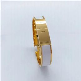 Designer Bracelet Classic 12mm Wide Bracelet 18K Gold Fashion Couple Cuff Designers Bangles for Women and Men Silver High Quality 316L Titanium Steel Luxury Jewellery