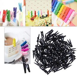 Frames 100 Pcs Mini Wooden Clips For Clothes Christmas Clothespins Coloured Po Small Pictures Utility Child