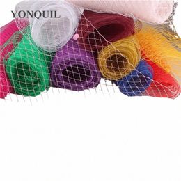 45cm Width Birdcage Veils With Dot Bride Wedding Fascinator Hat Mesh DIY Hair Accories Net Fabric Headwear Veillings P8RK#