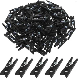 Frames 100 Pcs Wooden Clips Versatile Clothes Cable Pictures Organizer For Hanging Pos Painting Artwork Crafts