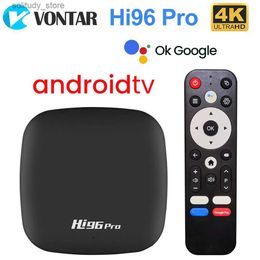 Set Top Box Hi96 Pro TV box Android 11 GK63 with ATV UI quad core Cortex A55 support for 4K 2.4 and 5G Wifi BT built-in BT voice remote control set-top box Q240330