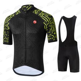 2023 Cycling Jersey Set Short Sleeves Cycling Clothing Maillot Cycling Clothes Bib Shorts Set Men Bike Ropa Ciclismo Triathlon
