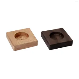 Candle Holders Wooden Holder Candlestick Small Tea Light Stand Tray Candleholder For Holiday Home Wedding Decoration
