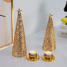 Candle Holders Candlestick Holder For Room Decor Metal Dining Centerpiece Christmas Festive Xmas