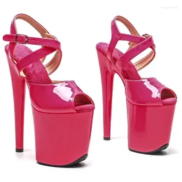 Dance Shoes Model Shows Wome Fashion 20CM/8inches PU Upper Platform Sexy High Heels Sandals Pole 270