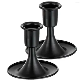 Candle Holders Candlestick Iron Candleholder Party Base Tabletop Stand Desktop Retro Taper