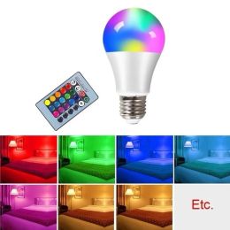 6pcs LAMP LAMP LAMP LED 4W/10W/15W RECOTO CONTROLLO COLORE CHIUMINO CHIUMI DELL'AMPATURA DECORATIVA DECORATIVA LAMPAGNO CON IL RECOTO IR REMOTE