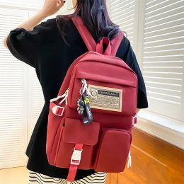 5pcs Sets Children School Backpack Girls Kawaii Student Kids Book Bag Laptop Bag Teens Mochilas 2023 Students Tote Bag Rucksack