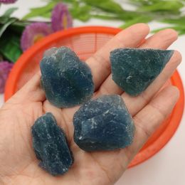 50g Natural Raw Rough Blue Fluorite Quartz Crystal Stone Healing Specimen Mineral Gemstone Reiki Chakra Aquarium Decor 2-3cm