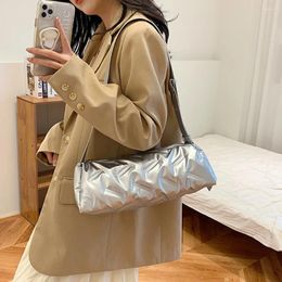 Evening Bags Vintage Y2k Aesthetic Streetwear Shoulder Handbags Korean Trendy Casual Crossbody Bag All Match Simple Cylinder For Women