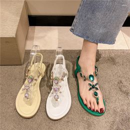 Dress Shoes Summer Women's Sandals Fashion Rhinestone Sparkly Flip-flops C1229