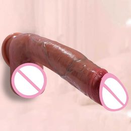 Nxy Dildos Dongs realistic Real Man Top Dick g Spot Stimulator Penis Suction Cup Silicone Anal Sex Toys for Women Strapon Masturbators 240330