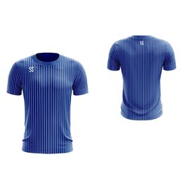 Wholesale Custom Printing Personalized Design Stripe Graffiti Creative T-Shirt Tennis/Badminton Shirt Quick-Drying Jersey Unisex 240325