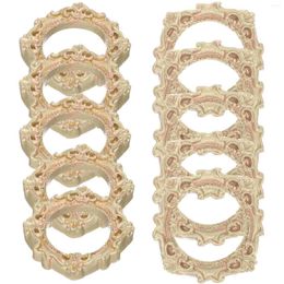 Frames 10 Pcs Gold Decor Po Frame DIY Crafts Making Materials Desktop Adornment Jewellery Accessories Display Baby