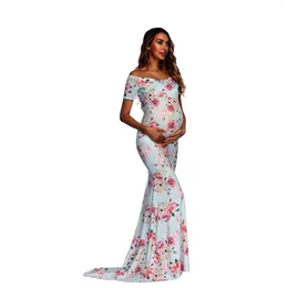 Party Dresses Sexy Maternity For Po Shoot Pregnant Dress Women Summer Print Pregnancy Clothes