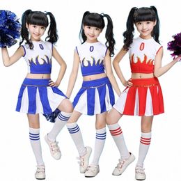 girl Children Academic Dr School Uniforms Set Kid Girls Student Jazz Costumes Boy Competiti Suit Girl Cheerleader Suits Y6iV#