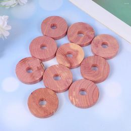 Storage Boxes 30 Pcs Water Bug Cedar Wood Ring Round Chips Scorpion Fragrant Block Bamboo Wardrobe