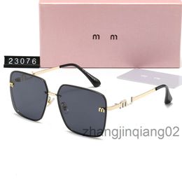 Designer Mui Mui Sunglasses Cycle Luxury Sunglass Mens Womans New Baseball Driving Travel Festival Fashion Sports Golden Alloy Black Polarise Sun Glasses