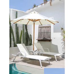 Camp Furniture Outdoor Lying Bed Swimming Pool Beach Chair Leisure White Lazy Courtyard Villa Drop Delivery Sports Outdoors Camping Hi Dht58