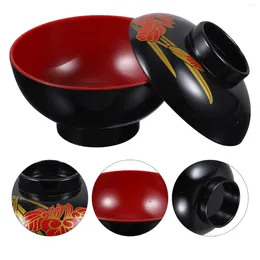 Bowls Kitchen Japanese Lidded Soup Bowl Traditional Style Rice For Restaurant Ramen