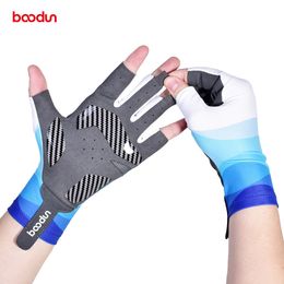 Boodun Cycling Gloves Men Women Half Finger Anti-slip Gloves Bike Gloves Breathable MTB Road Bicycle Gloves Sport Fishing Racing