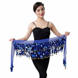 belly Dance Belt Costumes Sequins Belly Dance Hip Scarf for Women Belly Dancing Belts Indian Colors Belt Dance Performance b6GN#