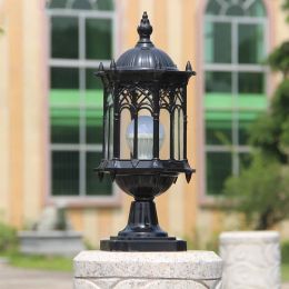 LED European Outdoor Light Waterproof and Simplicity Retro Wall Lights Garden and Yard Decor Column Lamp