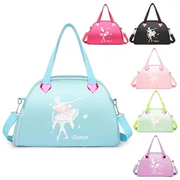 Storage Bags Ballet Dance Handbag Pink Girls Lovely Backpack Baby Package Bag One Shoulder Waterproof Princess