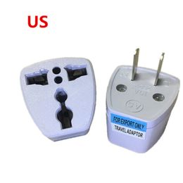 1Pcs Universal US/UK/AU/DE/EU Plug Adapter USA To Euro Europe Travel Wall AC Power Charger Adapter Converter 2 Round Pin Socket