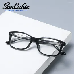 Sunglasses Frames SunCubic Fashion Women Eyeglasses Square Frame Full Rim Plastic Flexible Temple Arms Glasses Business Optical Eyewear